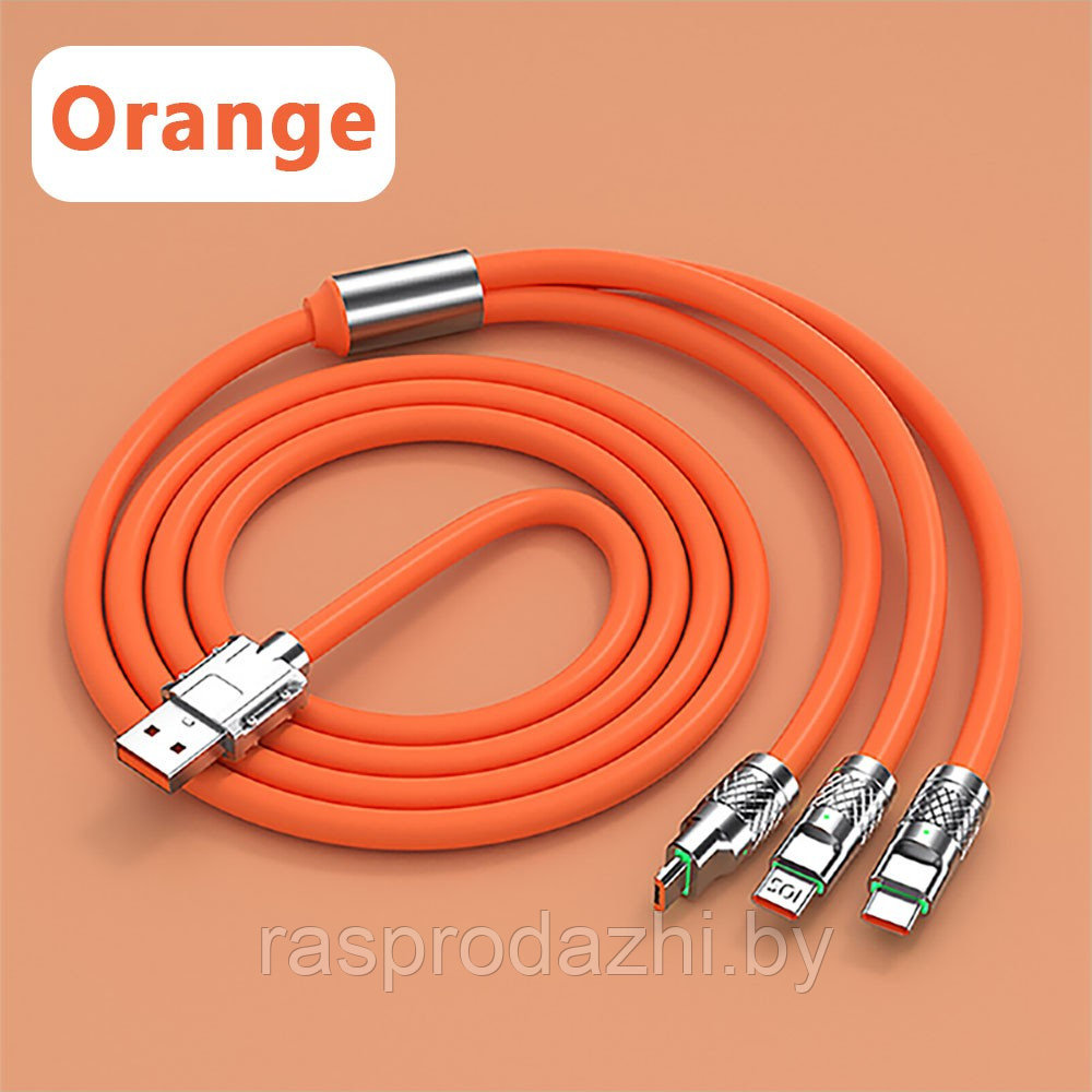Ультрабыстрый зарядный кабель 3в1 - фото 1 - id-p207979450