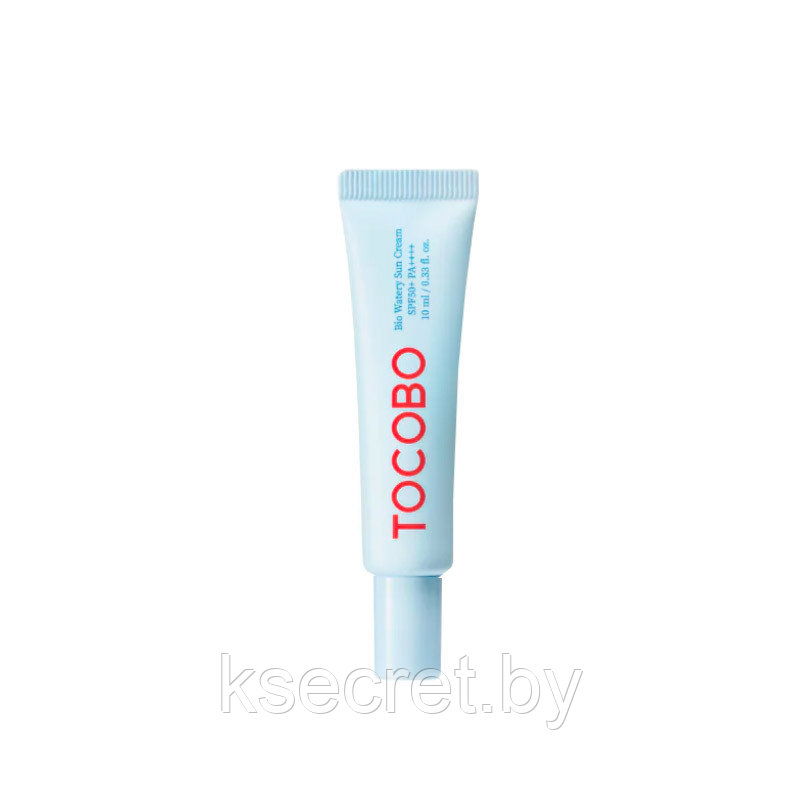 Миниатюра лёгкого солнцезащитного крема Tocobo Bio Watery Sun Cream SPF50+ PA++++ 10мл - фото 1 - id-p207979859