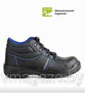Ботинки рабочие кожаные 12 с мет.подноском (цвет черный)