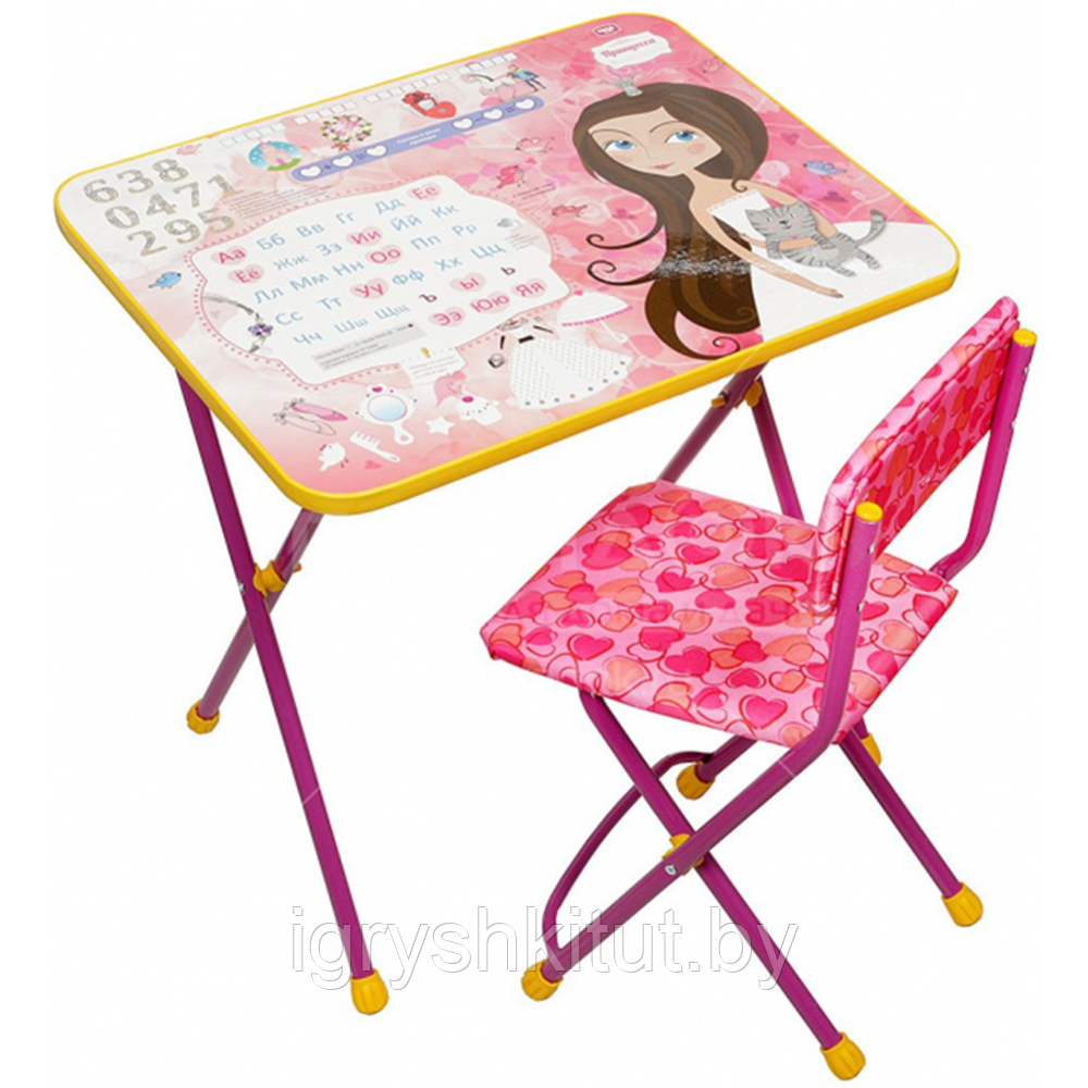 Набор детской складной мебели Ника "Маленькая принцесса", с 3 до 7 лет - фото 1 - id-p207980797