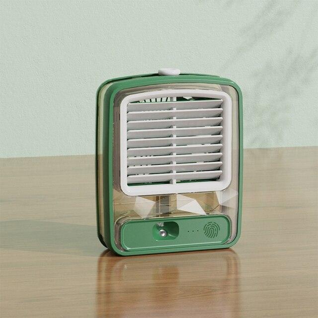 Настольный мини - вентилятор Light air conditioning MINI FAN беспроводной (увлажнение и охлаждение, 3 режима о - фото 5 - id-p207980769