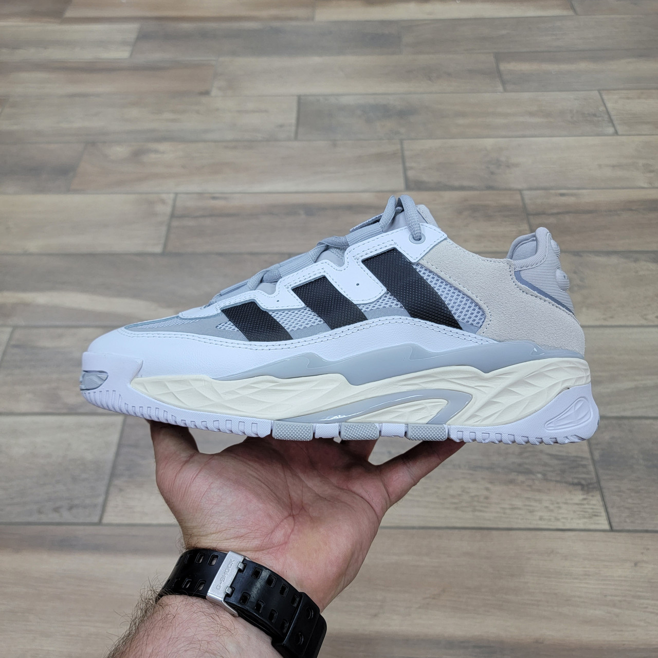 Кроссовки Adidas Niteball White Grey