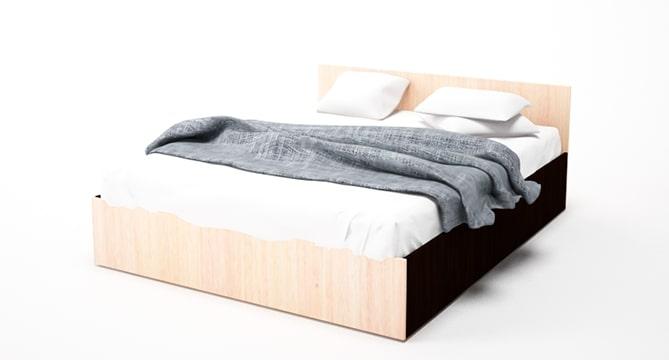 Кровать SV-мебель Спальня Эдем 5 К Дуб Венге/Дуб млечный 140/200 - фото 1 - id-p207986811