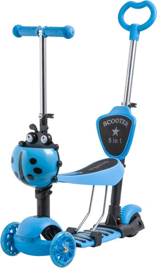 Самокат Novatrack Saddle Pro 2019 120SB.DISCOKIDS.BL9 (синий)