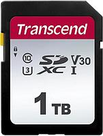 Карта памяти SDXC UHS-I U3 Transcend 300S 1024 ГБ, 100 МБ/с, Class 10, TS1TSDC300S, 1 шт., без адаптера