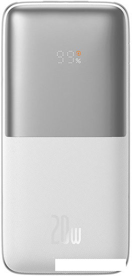 Внешний аккумулятор Baseus Bipow Pro Digital Display Fast Charge 20W 10000mAh (белый) - фото 1 - id-p207649144