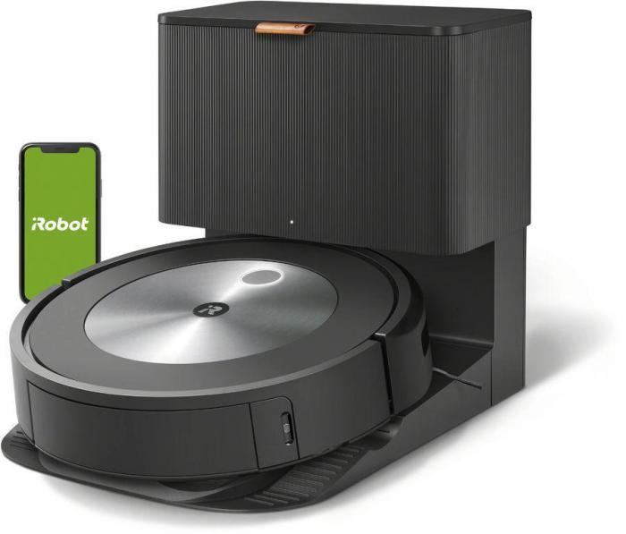 Робот-пылесос iRobot Roomba J7+, 60Вт, черный [j755840plus_rnd] - фото 1 - id-p207792605