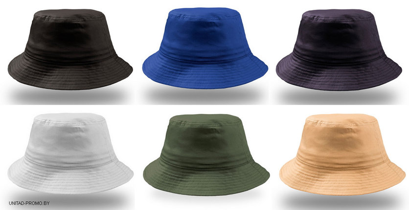 Панама Atlantis BUCKET COTTON, черный, 100% хлопок, 180 г/м2, фото 2