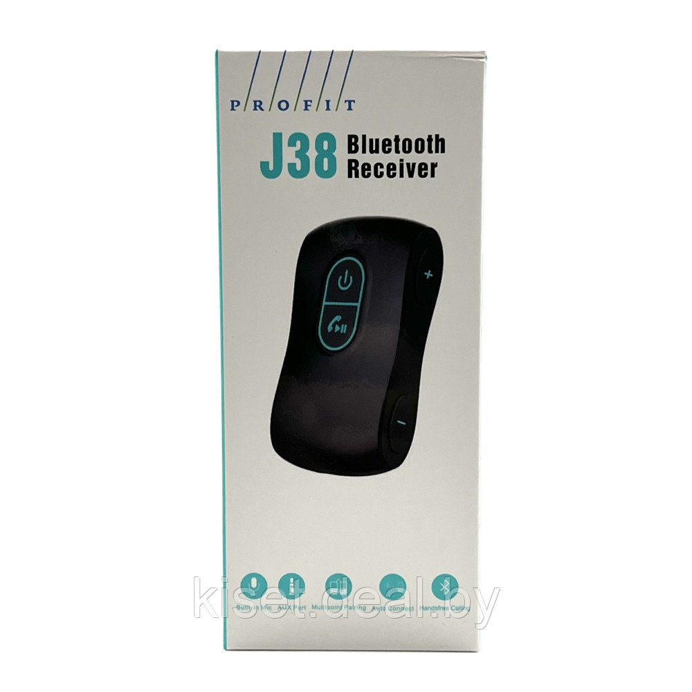 Bluetooth аудиоресивер Profit J38 3.5mm A2DP Bluetooth v3.0 Handsfree - фото 1 - id-p207990610