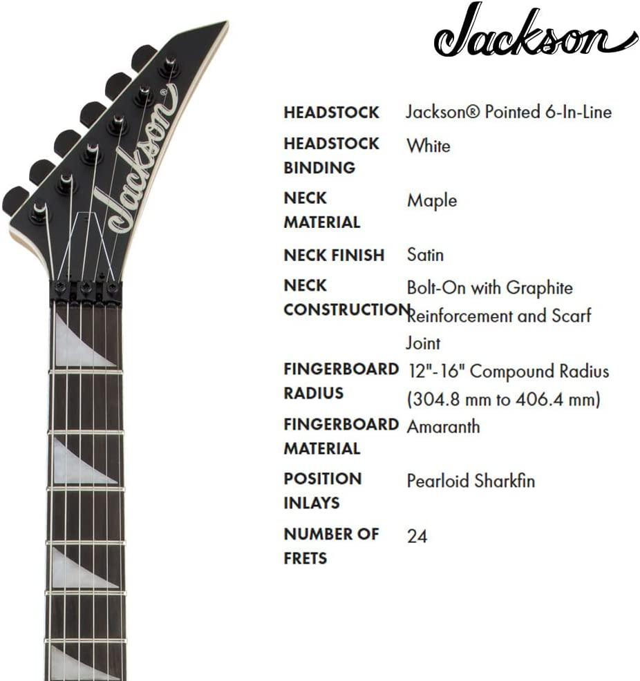 Электрогитара Jackson JS32 Dinky Arch Top DKA Amaranth Fingerboard, Satin Black Electric - фото 6 - id-p207992047
