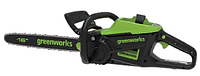Цепная пила аккумуляторная Greenworks GD60CS25 Арт. 2008907UB, 60V, 40 см, бесщеточная, 2500 Вт, с 1хАКБ 4 Ач.