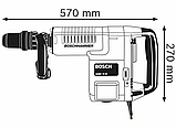 BOSCH GSH 11 E Отбойный молоток SDS-MAX в чемодане SDS-max 1500 Вт, 6-25 Дж, 900-1890 уд/мин, 10.1 кг, фото 2