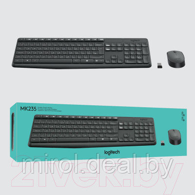 Клавиатура+мышь Logitech MK235 / 920-007948 - фото 3 - id-p207994292