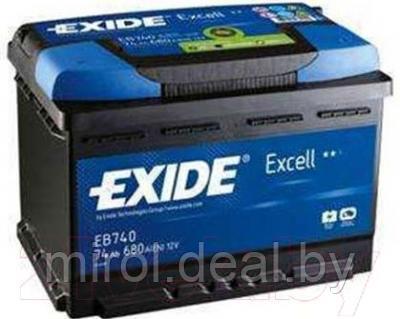 Автомобильный аккумулятор Exide Excell EB741 - фото 1 - id-p207997240