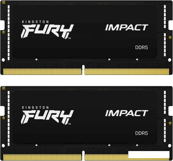 Оперативная память Kingston FURY Impact 2x8 ГБ DDR5 4800 МГц KF548S38IBK2-16 - фото 1 - id-p208000265