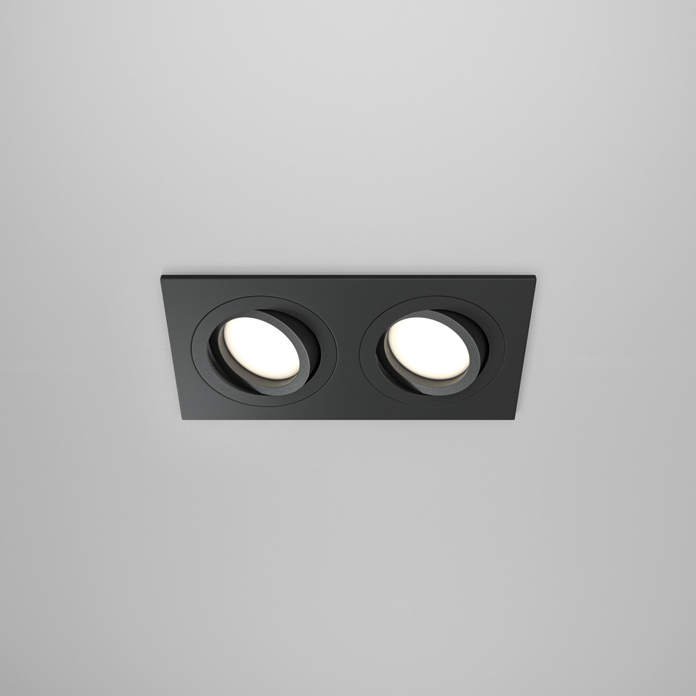 Встраиваемый светильник Atom GU10 2x50Вт, фото 1