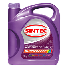 Антифриз SINTEC MULTI FREEZE G12 5кг фиолетовый