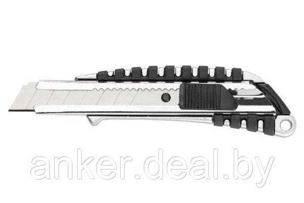 Нож 18 мм алюминиевый упрочненный HARDY 0510-211800 - фото 1 - id-p208009033
