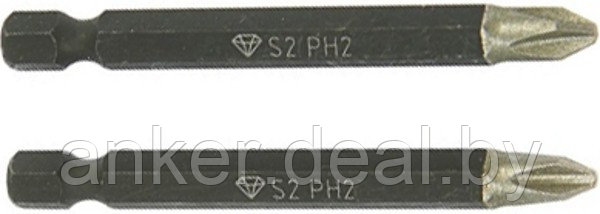 PH 2х70 мм Набор магнитных бит (2 шт.) Diamond Ritter PS20112075 - фото 1 - id-p208010171