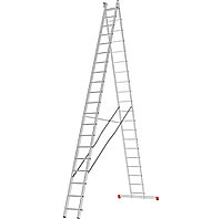 Лестница алюминиевая двухсекционная 2x20 ступеней NV2220 Новая высота 2220220