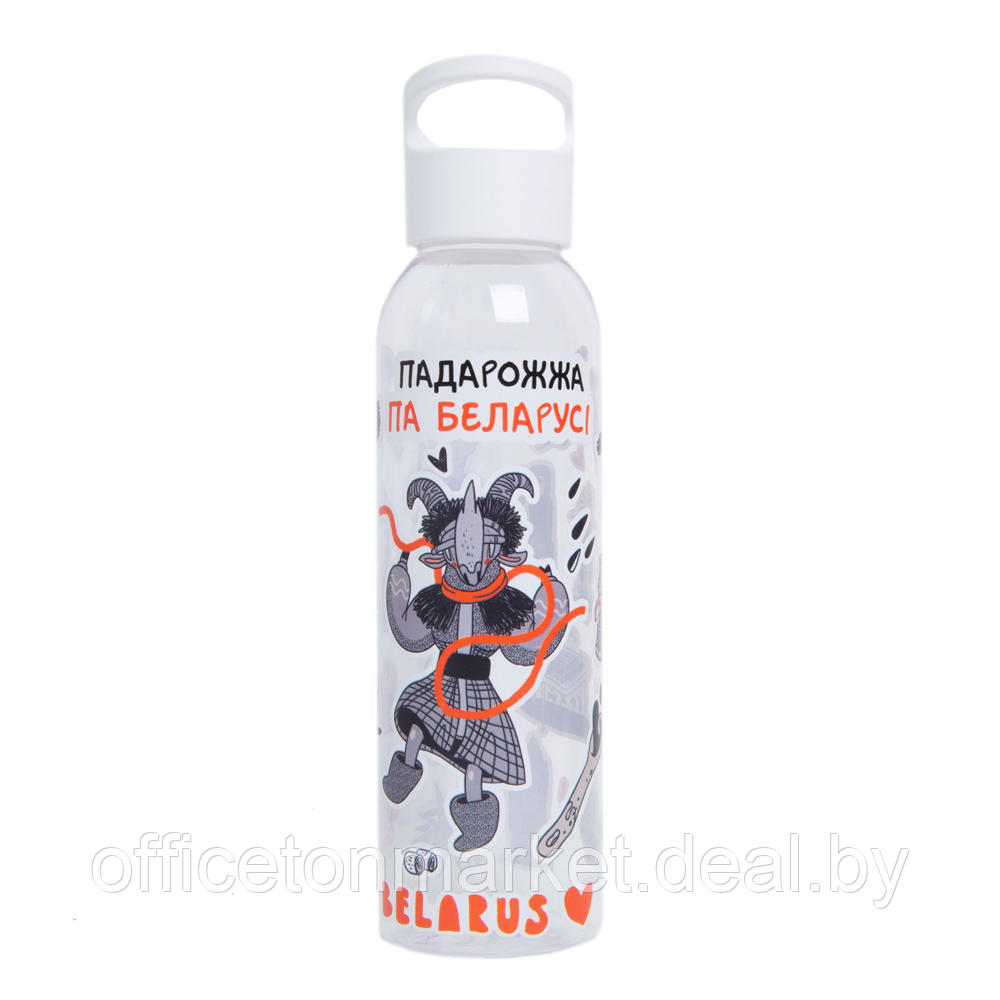 Бутылка для воды "Падарожжа по Беларусi", 500 мл, прозрачный - фото 2 - id-p208007826