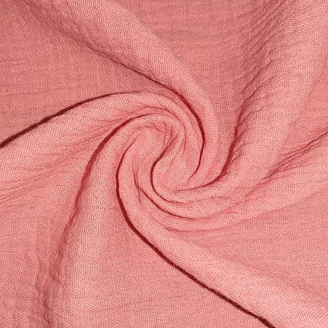 Муслин двухслойный цвет розово-персиковый, фото 2