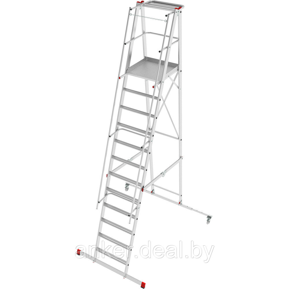 Передвижная складная лестница-стремянка с платформой 12 ступени NV5540 Новая высота 5540112 - фото 1 - id-p208011465