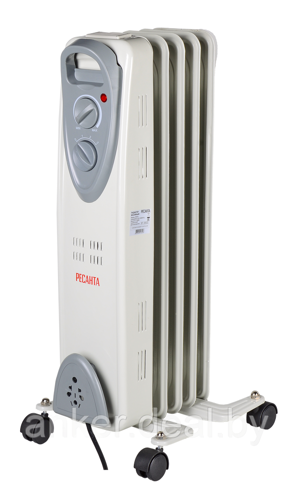 Масляный радиатор ОМ- 5Н (1 кВт) Ресанта - фото 1 - id-p208014645