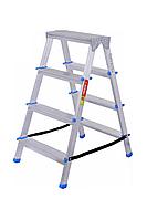 Стремянка алюминиевая двухсторонняя 2x4 ступени LadderBel STR2-AL-4 (STRD-AL-4)