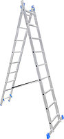 Лестница алюминиевая двухсекционная 2x9 ступеней LadderBel LS209