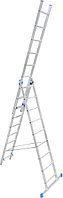 Лестница алюминиевая трехсекционная 3x9 ступеней LadderBel LS309
