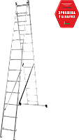 Лестница двухсекционная алюминиевая 2x13 ступеней TARKO 01213