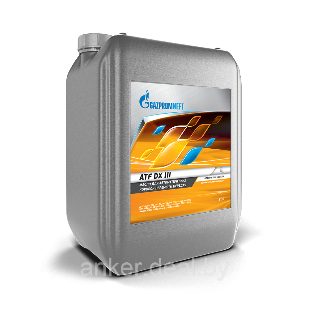 Gazpromneft ATF DX III 20л, Масло для автоматических коробок передач - фото 1 - id-p208013832