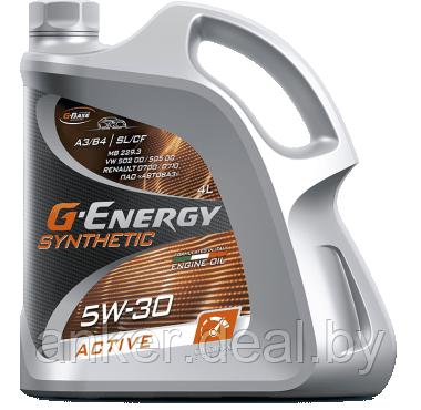 Масло G-Energy Synthetic Active SAE 5W-30 5л - фото 1 - id-p208010820