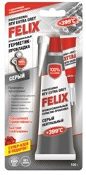 Профессиональный герметик-прокладка FELIX (серый) 100г - фото 1 - id-p208010836