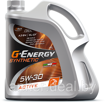 Масло G-Energy Synthetic Active SAE 5W-30 4л - фото 1 - id-p208010856