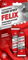 Профессиональный эпоксидный клей FELIX (нейтральный) 2х17мл - фото 1 - id-p208010889