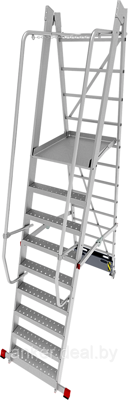 Передвижная складная лестница с площадкой профессиональная NV 354 Новая высота 3540109 - фото 1 - id-p208009927