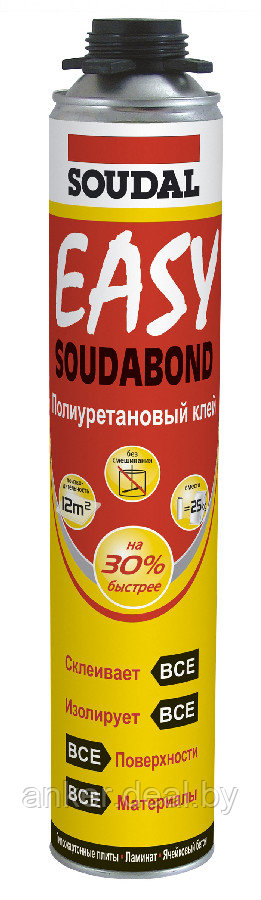 Клей строительный 750 мл полиуретановый SOUDABOND Easy Soudal 92181 - фото 1 - id-p208011054