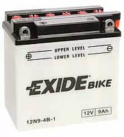 Аккумулятор мотоциклетный Exide BIKE 12N9-4B-1 12V 9AH 90A (JIS)