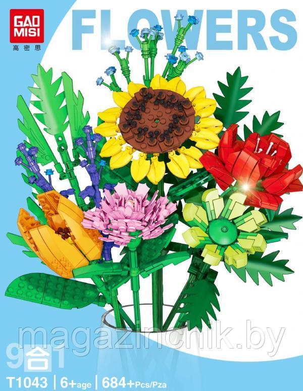 Конструктор Весенний букет GaoMisi T1043, цветы - фото 3 - id-p208026512
