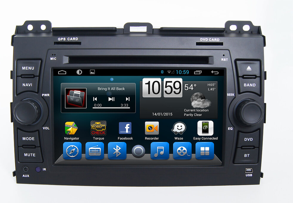 Штатная магнитола CarMedia  для Toyota Land Cruiser Prado 120 2002-2009 на Android 10