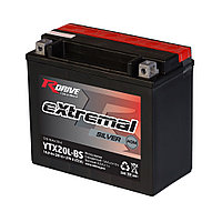18.9 Ah МОТО аккумулятор RDRIVE EXTREMAL SILVER YTX20L-BS