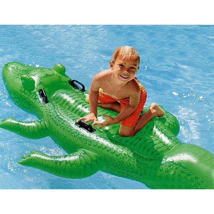 Надувная игрушка для бассейна Крокодил Intex 58562 , надувной матрас 203 х 114 см - фото 6 - id-p208037389