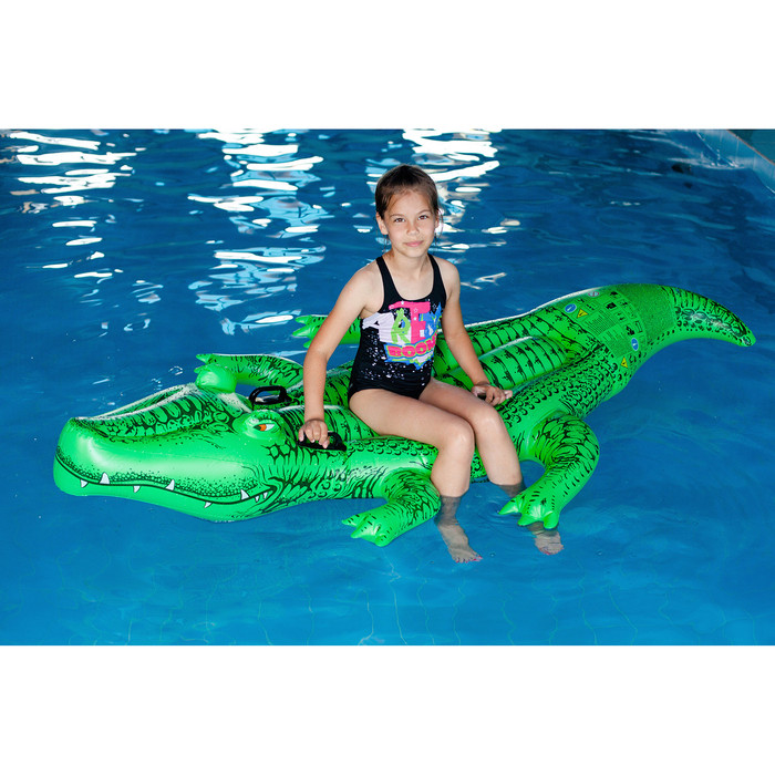 Надувная игрушка для бассейна Крокодил Intex 58562 , надувной матрас 203 х 114 см - фото 2 - id-p208037389