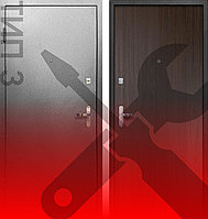 ПРОМЕТ "Спец 2 ПРО" Венге (2060х960 Левая, УЦЕНКА ТИП 3) | Входная металлическая дверь
