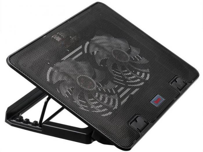 Охлаждающая подставка для ноутбука Buro BU-LCP156-B214H черный вентилятор - фото 1 - id-p207344959