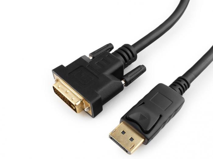 Аксессуар Gembird Cablexpert DisplayPort to DVI 20M/25M 1.0m Black CC-DPM-DVIM-1M