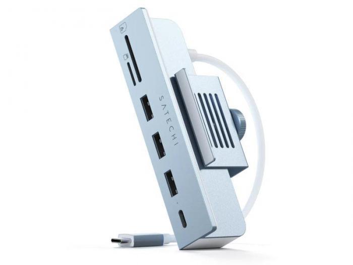 Хаб USB Satechi USB-C Aluminum USB-C Clamp Hub для 24 iMac ST-UCICHB - фото 1 - id-p207983774