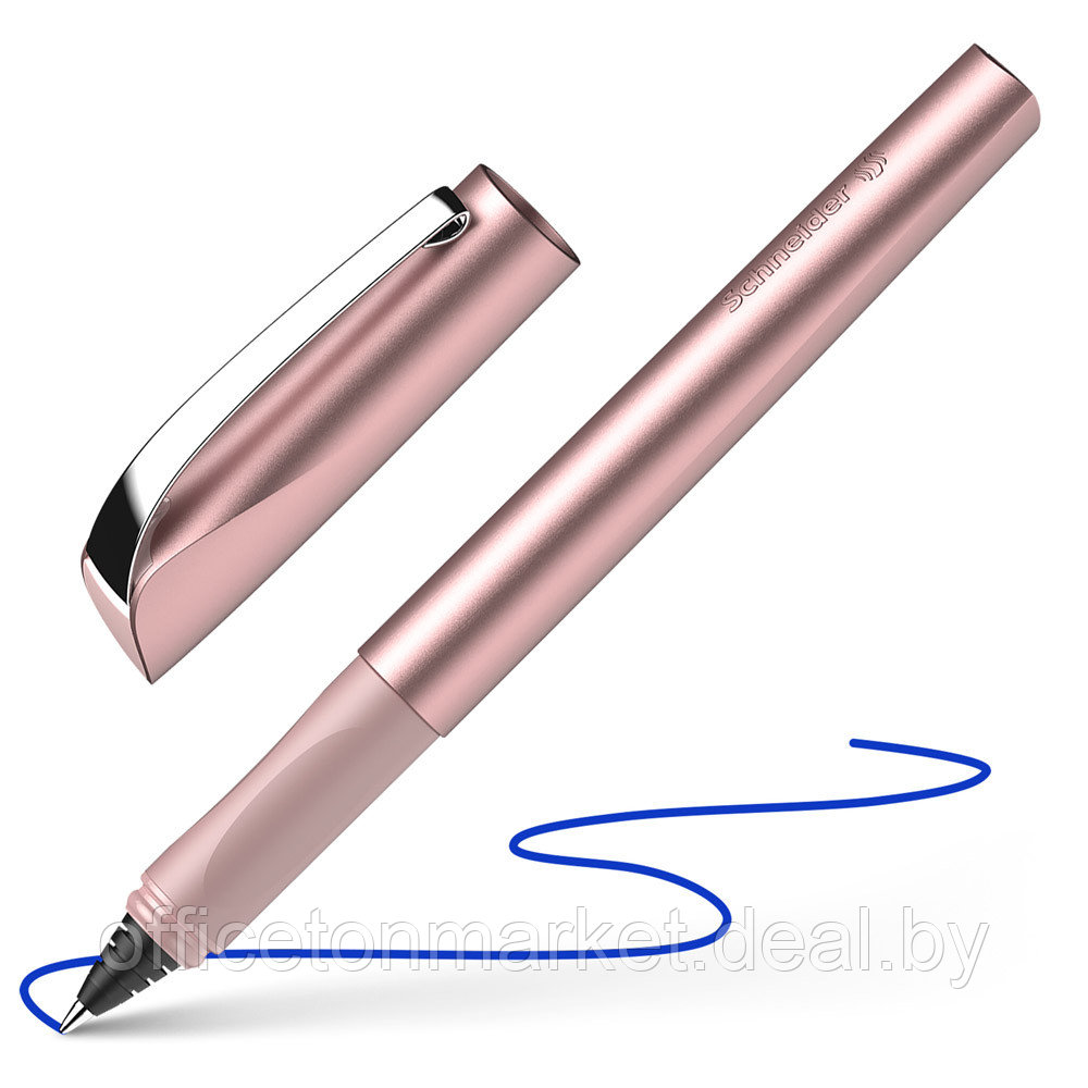 Ручка-роллер "Schneider Ceod Shiny", M, пудровый розовый, стерж. синий - фото 2 - id-p208049964